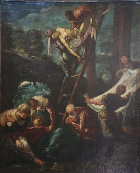 Jacopo Tintoretto The descent from the Cross oil painting image